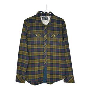 Nike Better World Small Men's Tartan Flannel Long Sleeve Button Down‎ Vintage